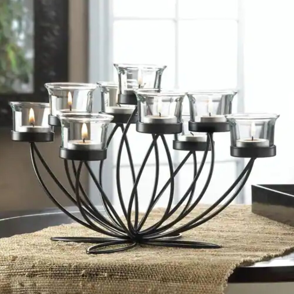 IRON BLOOM CANDLE CENTERPIECE